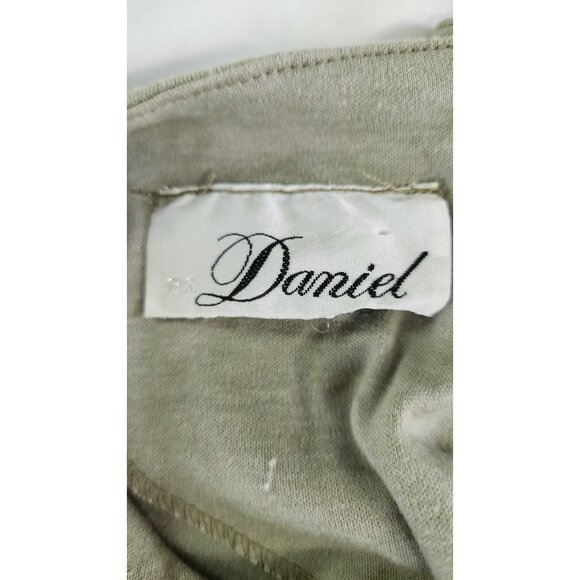 Daniel Sequin Snake Print Womens 3/4 Sleeve Blouse Large Gold Silver - Picture 3 of 5